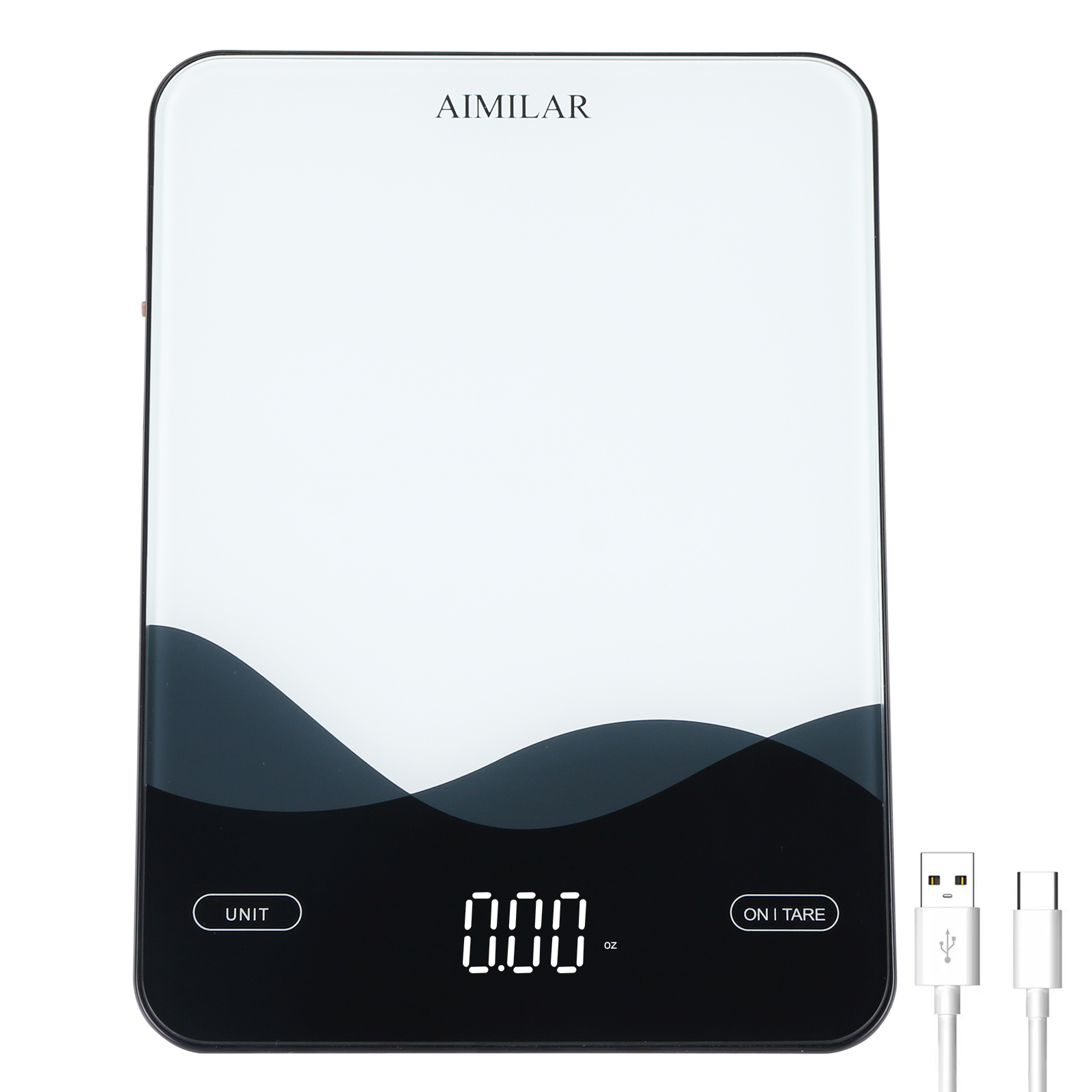 AIMILAR Rechargeable Digital Kitchen Scale 22lb AY8001