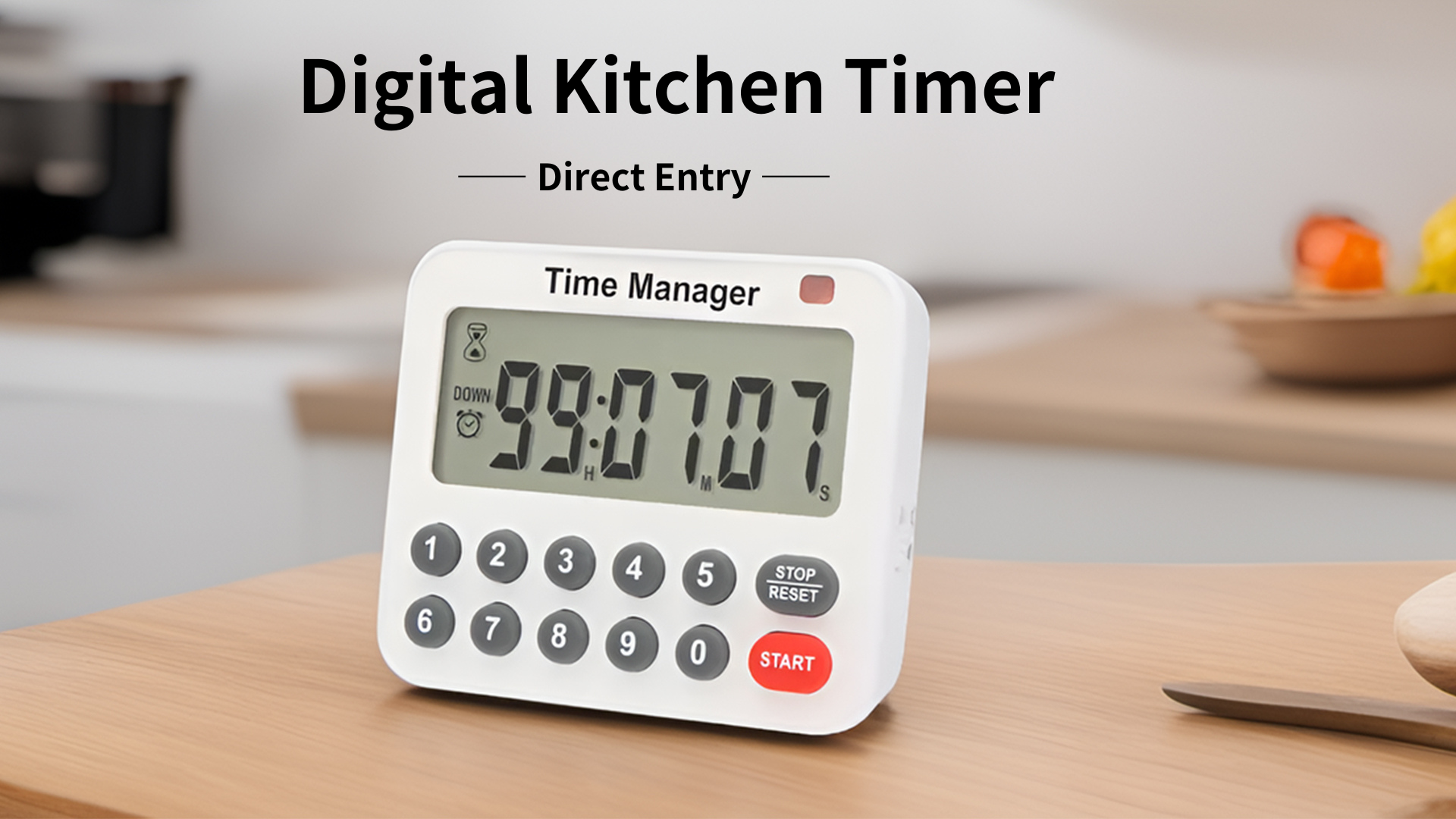 Direct Entry Digital Kitchen Timer 